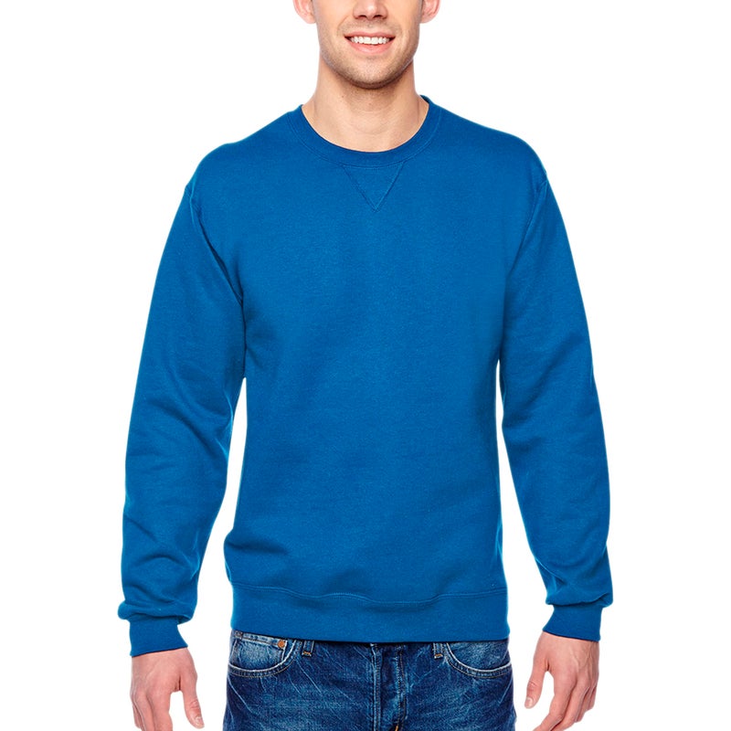 Fruit of the Loom Men's Sofspun Fleece, Sweatshirt-Royal Blue, XX-Large - Image 1